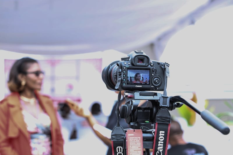 Paparazzi capturing a celebrity
